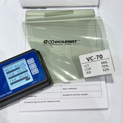 черная пленка для автомобильных стекол Sputter Tint 99% UVR 92% IRR Высокопрозрачная пленка для контроля солнечного света 69% VLT